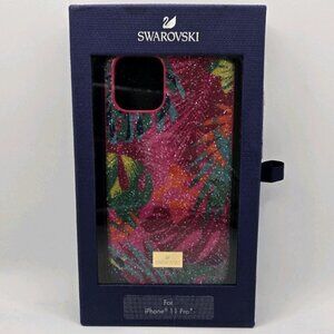 Swarovski Crystal Tropical iPhone 11 PRO Case Multi STS PGO 5533960 Pink Gold